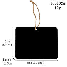 Load image into Gallery viewer, 10pcs/Set Mini Hanging Wooden Message Board Home Holiday Decor Lanyard Chalkboard
