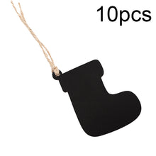 Load image into Gallery viewer, 10pcs/Set Mini Hanging Wooden Message Board Home Holiday Decor Lanyard Chalkboard