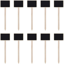 Load image into Gallery viewer, ZX507 10pcs Wooden Plug-in DIY Message Board Mini Plant Name Tags Desktop Display Board