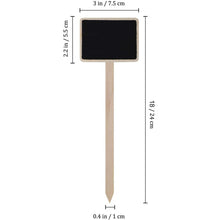 Load image into Gallery viewer, ZX507 10pcs Wooden Plug-in DIY Message Board Mini Plant Name Tags Desktop Display Board