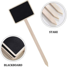 Load image into Gallery viewer, ZX507 10pcs Wooden Plug-in DIY Message Board Mini Plant Name Tags Desktop Display Board