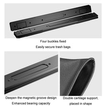 Load image into Gallery viewer, Car Garbage Bag Rear Seat Folding Storage Bag, Magnetic Attraction Black
