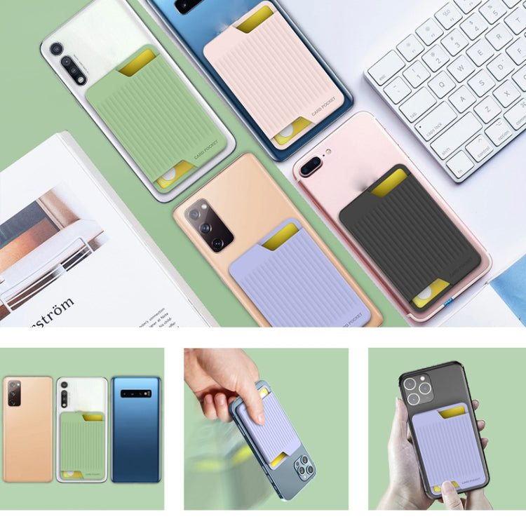 AhaStyle PT169 Mobile Phone Silicone Back Card Case Bus Card Bank Card Convenient Organizer