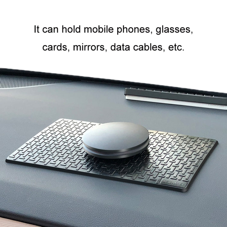 BEN.JACK Car Central Control Dashboard Mobile Phone Anti-Skid Mat, Black Small, Transparent Small, Black Large, Transparent Large