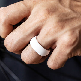 SiR013 8.7mm Curved Outdoor Sports Silicone Ring, No.11, No.12, No.13, No.14