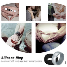 Load image into Gallery viewer, SiR013 8.7mm Curved Outdoor Sports Silicone Ring, No.7, No.8, No.9, No.10