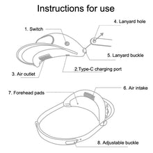 Load image into Gallery viewer, GL130-133 Outdoor Fan Cap Leafless Mute USB Portable Camping Mini Fan