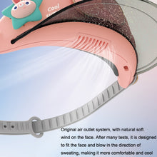 Load image into Gallery viewer, GL130-133 Outdoor Fan Cap Leafless Mute USB Portable Camping Mini Fan