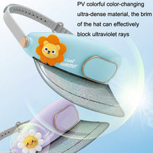 Load image into Gallery viewer, GL130-133 Outdoor Fan Cap Leafless Mute USB Portable Camping Mini Fan