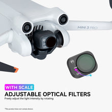 Load image into Gallery viewer, For DJI Mini 3 Pro RCSTQ PL Filters Drone Accessoires, ND8/PL, ND16/PL, ND32/PL, ND64/PL, 4 In 1 ND/PL 8/16/32/64, 6 In 1 UV+CPL+ND/PL 8/16/32/64