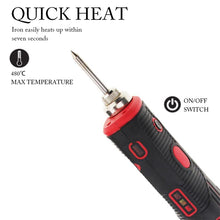 Load image into Gallery viewer, USB Rechargeable Portable Wireless Soldering Iron Kit, 11075