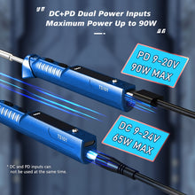 Load image into Gallery viewer, MINIWARE TS101 PD DC Soldering Iron 90W Portable Soldering Pen, With BC2 Soldering Iron Head, With B2 Soldering Iron Head, With I Soldering Iron Head, With KU Soldering Iron Head, With K Soldering Iron Head, With D24 Soldering Iron Head                ...