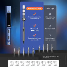 Load image into Gallery viewer, MINIWARE TS101 PD DC Soldering Iron 90W Portable Soldering Pen, With BC2 Soldering Iron Head, With B2 Soldering Iron Head, With I Soldering Iron Head, With KU Soldering Iron Head, With K Soldering Iron Head, With D24 Soldering Iron Head                ...