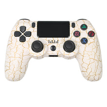 Load image into Gallery viewer, For PS4 Wireless Bluetooth Game Controller With Light Strip Dual Vibration Game Handle, White, Black, Red, Blue, Green, Rose Red, Letter, Line, Fire Ghost, Cartoon, Hulk, Skeleton, Gear, Lightning, Flame, Cloud, Burst, Wood Grain, Star Red             ...