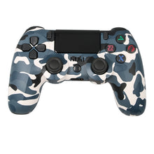 Load image into Gallery viewer, For PS4 Wireless Bluetooth Game Controller With Light Strip Dual Vibration Game Handle, White, Black, Red, Blue, Green, Rose Red, Letter, Line, Fire Ghost, Cartoon, Hulk, Skeleton, Gear, Lightning, Flame, Cloud, Burst, Wood Grain, Star Red             ...