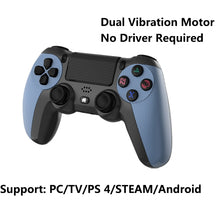 Load image into Gallery viewer, KM048 For PS4 Bluetooth Wireless Gamepad Controller 4.0 With Light Bar, KM048 (Mountain Blue), KM048 (Battle Gray), KM048 (Elegant Silver), KM048 (Elegant White), KM048 (Mint Green), KM048 (Cangling Green), KM048 (Vitality Orange), KM048 (Rose Pink)   ...