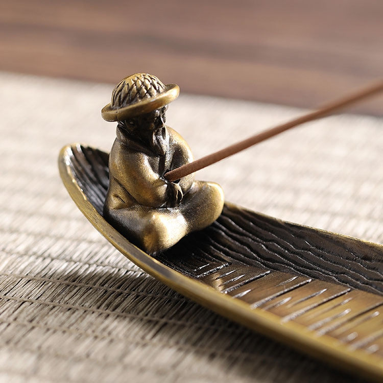 Fisherman Incense Stick Holder Insence Burner Ash Catcher Insense Stand