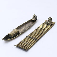 Load image into Gallery viewer, Fisherman Incense Stick Holder Insence Burner Ash Catcher Insense Stand