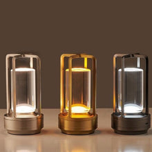 Load image into Gallery viewer, Vintage All Aluminum Cross Table Lamp Hotel Portable Outdoor Camping Touch Night Light, 2000mAh (Bronze), 2600mAh (Bronze), 2000mAh (Silver), 2600mAh (Silver), 2000mAh (Matte Black), 2600mAh (Matte Black)