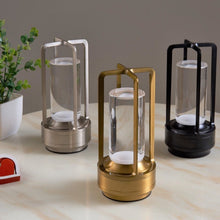 Load image into Gallery viewer, Vintage All Aluminum Cross Table Lamp Hotel Portable Outdoor Camping Touch Night Light, 2000mAh (Bronze), 2600mAh (Bronze), 2000mAh (Silver), 2600mAh (Silver), 2000mAh (Matte Black), 2600mAh (Matte Black)