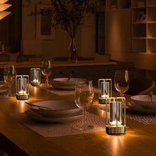 Load image into Gallery viewer, Vintage All Aluminum Cross Table Lamp Hotel Portable Outdoor Camping Touch Night Light, 2000mAh (Bronze), 2600mAh (Bronze), 2000mAh (Silver), 2600mAh (Silver), 2000mAh (Matte Black), 2600mAh (Matte Black)