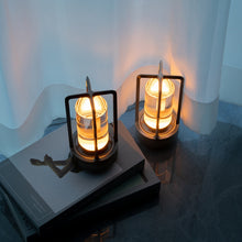 Load image into Gallery viewer, Vintage All Aluminum Cross Table Lamp Hotel Portable Outdoor Camping Touch Night Light, 2000mAh (Bronze), 2600mAh (Bronze), 2000mAh (Silver), 2600mAh (Silver), 2000mAh (Matte Black), 2600mAh (Matte Black)