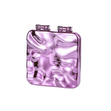 Load image into Gallery viewer, Desktop Mini Electroplating Makeup Double-sided Mirror For Ladies, Mirror (Purple), Mirror (Silver), Mirror (Beige)
