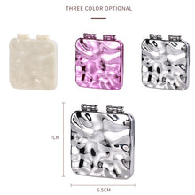 Load image into Gallery viewer, Desktop Mini Electroplating Makeup Double-sided Mirror For Ladies, Mirror (Purple), Mirror (Silver), Mirror (Beige)