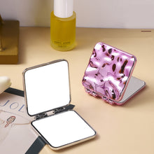 Load image into Gallery viewer, Desktop Mini Electroplating Makeup Double-sided Mirror For Ladies, Mirror (Purple), Mirror (Silver), Mirror (Beige)