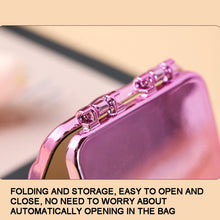 Load image into Gallery viewer, Desktop Mini Electroplating Makeup Double-sided Mirror For Ladies, Mirror (Purple), Mirror (Silver), Mirror (Beige)