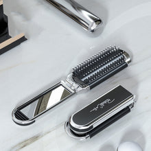 Load image into Gallery viewer, 2 in 1 Massage Air Cushion Comb Mirror Integrated Comb Portable Folding Comb, Comb Mirror