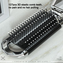 Load image into Gallery viewer, 2 in 1 Massage Air Cushion Comb Mirror Integrated Comb Portable Folding Comb, Comb Mirror