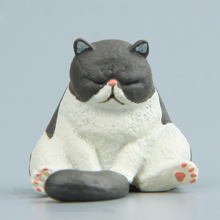 Warm Series Sitting Sleepy Zoo Figure Fridge Magnets, Fat Cat, Brown Bear, Pug dog