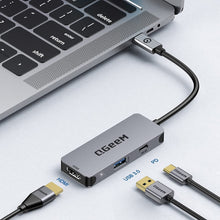 Load image into Gallery viewer, QGeeM UH03-1 USB3.0 Multifunctional Docking Station Type-C PD100W HUB, UH03-1 (3 in 1)