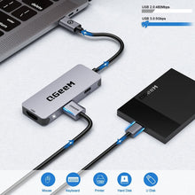Load image into Gallery viewer, QGeeM UH03-1 USB3.0 Multifunctional Docking Station Type-C PD100W HUB, UH03-1 (3 in 1)