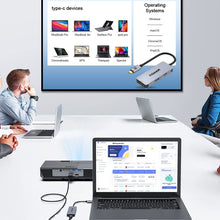Load image into Gallery viewer, QGeeM UH03-1 USB3.0 Multifunctional Docking Station Type-C PD100W HUB, UH03-1 (3 in 1)