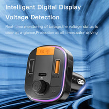 Load image into Gallery viewer, Yesido Y45 Car PD Charger Cigarette Lighter QC Car Charging USB Bluetooth Digital Display FM, Y45