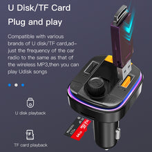 Load image into Gallery viewer, Yesido Y45 Car PD Charger Cigarette Lighter QC Car Charging USB Bluetooth Digital Display FM, Y45