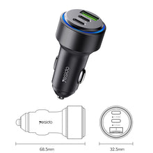 Load image into Gallery viewer, Yesido Y50 Car USB3.0 Fast Charger 30W Aluminum Alloy PD Fast Charging, Y50