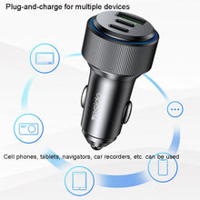 Load image into Gallery viewer, Yesido Y50 Car USB3.0 Fast Charger 30W Aluminum Alloy PD Fast Charging, Y50