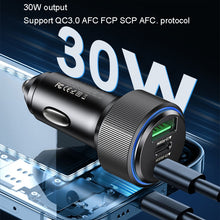 Load image into Gallery viewer, Yesido Y50 Car USB3.0 Fast Charger 30W Aluminum Alloy PD Fast Charging, Y50