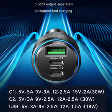 Load image into Gallery viewer, Yesido Y50 Car USB3.0 Fast Charger 30W Aluminum Alloy PD Fast Charging, Y50