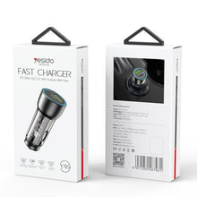 Load image into Gallery viewer, Yesido Y49 Car USB3.0 Fast Charger 30W Translucent PD Fast Charging, Y49