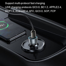 Load image into Gallery viewer, Yesido Y49 Car USB3.0 Fast Charger 30W Translucent PD Fast Charging, Y49