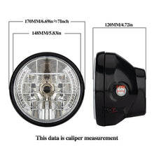 Load image into Gallery viewer, Motorcycle 7 Inch LED Headlight Angel Ring With Steering Function, PE-D7inS01
