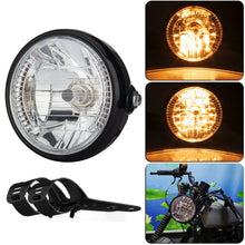 Load image into Gallery viewer, Motorcycle 7 Inch LED Headlamp Angel Ring Steering Function With Bracket, PE-D7inS01TZ 28-36MM, PE-D7inS01TZ 35-43MM