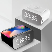 Load image into Gallery viewer, BT510 15W LED Clock Wireless Charging Bluetooth Speaker Multifunctional Smart Mirror Alarm Clock Audio