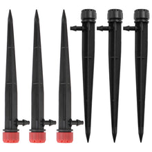 Load image into Gallery viewer, FH-118 13cm Adjustable 8 Holes Ground Plug Dripper Garden Irrigation System Watering Nozzle, Red Hat, Black Hat