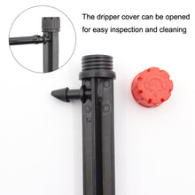 Load image into Gallery viewer, FH-118 13cm Adjustable 8 Holes Ground Plug Dripper Garden Irrigation System Watering Nozzle, Red Hat, Black Hat
