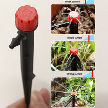 Load image into Gallery viewer, FH-118 13cm Adjustable 8 Holes Ground Plug Dripper Garden Irrigation System Watering Nozzle, Red Hat, Black Hat